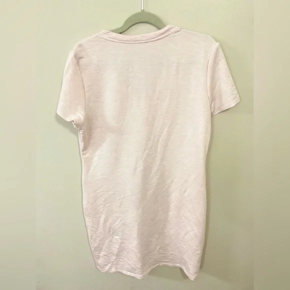 Women’s CALVIN KLEIN Pink Casual Athletic Clean Girl V Neck Dress Shirt Size L - Picture 6 of 12
